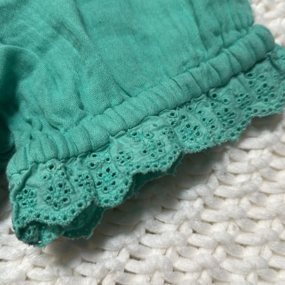 NWT Nordstrom Rack Seafoam Green Sundress with Puff Sleeves and V-Neck - Picture 4 of 10